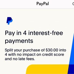 PayPal Interest-Free Payment Plan